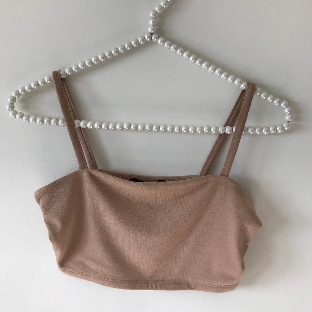 F21 Cropped Cami - Nude (S)